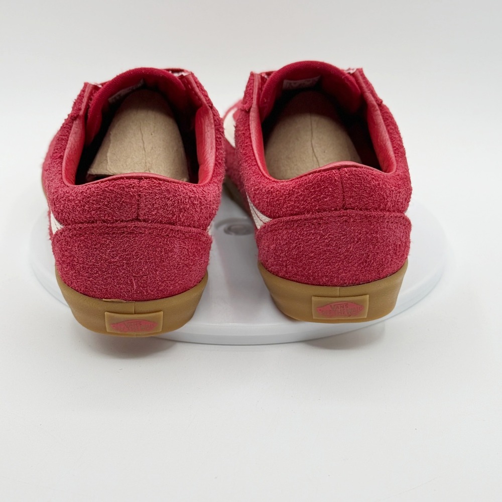 Vans Old Skool Low Pro Suede Size 8 Womens Red/Gum NEW - Picture 9 of 10